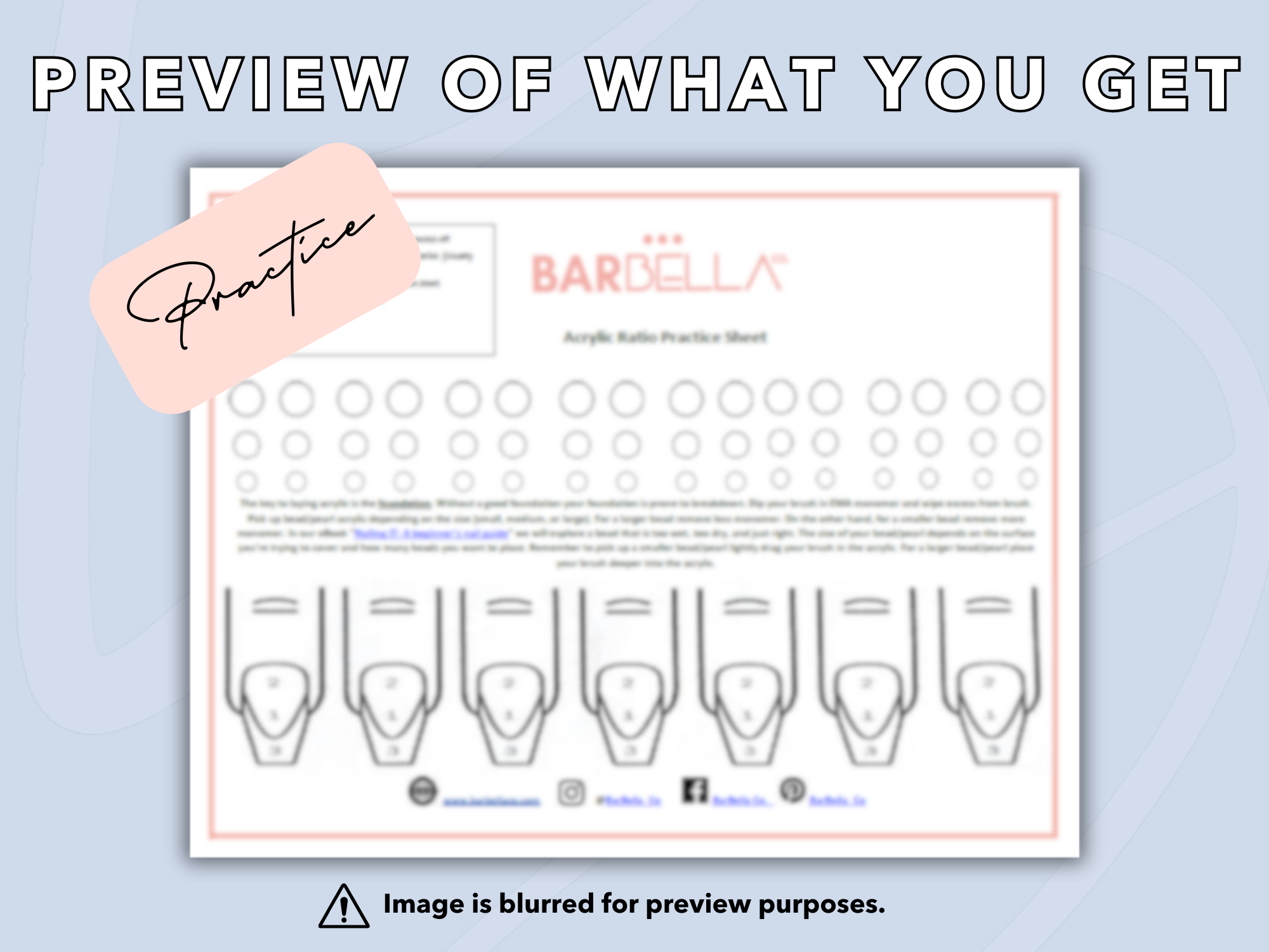 NAIL ART PLANNER KIT BUNDLE- Instant Download