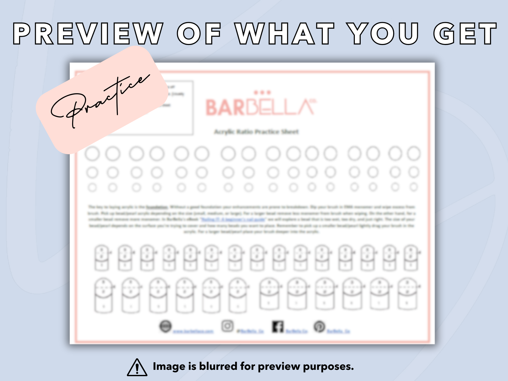 NAIL ART PLANNER KIT BUNDLE- Instant Download