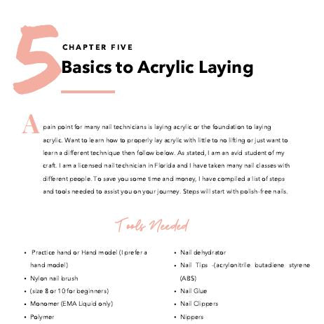 Nailing It - A Beginner’s Guide to Nails (E-book) - BarBella Co.