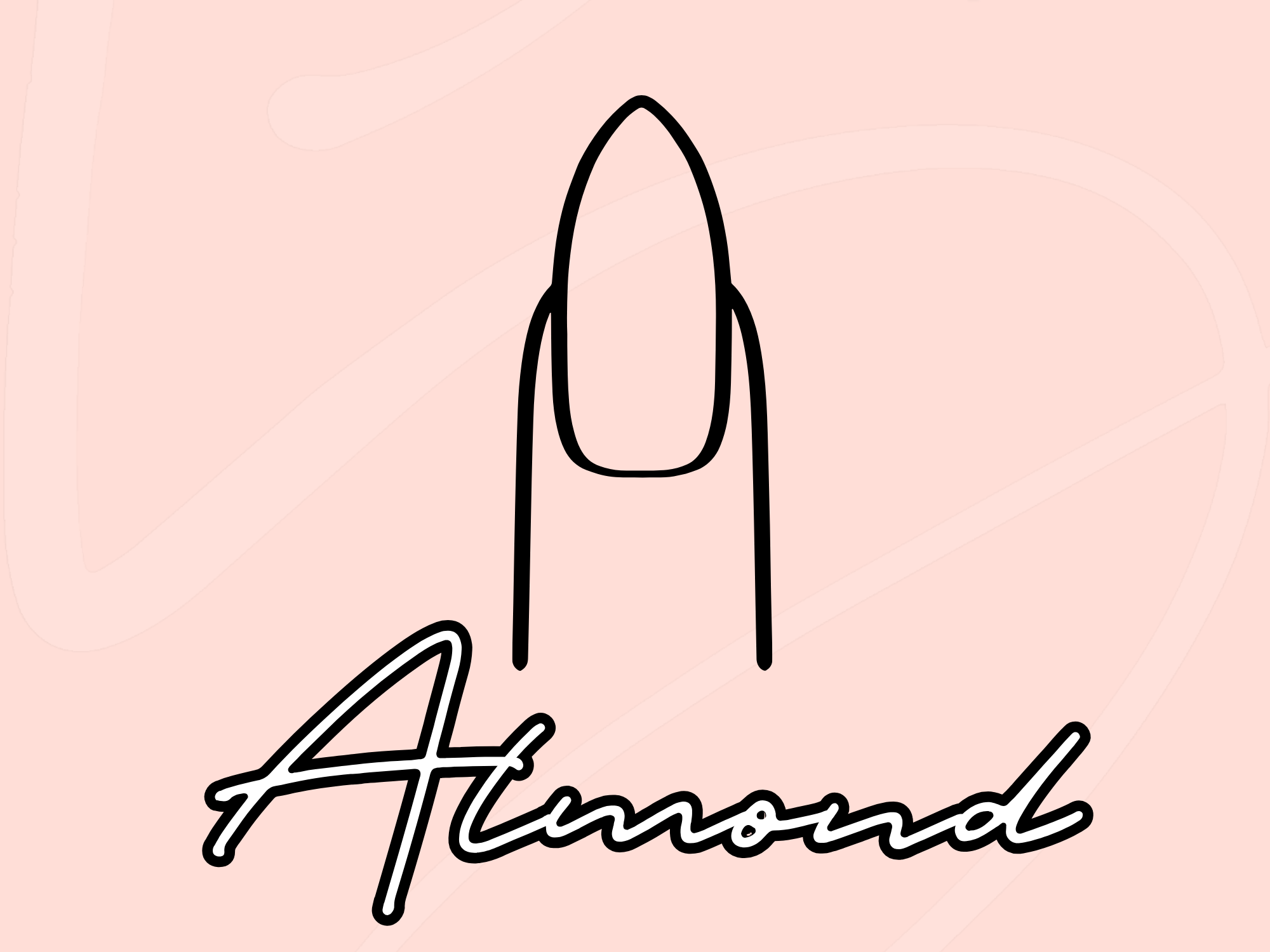 ALMOND NAIL ART PLANNER TEMPLATE