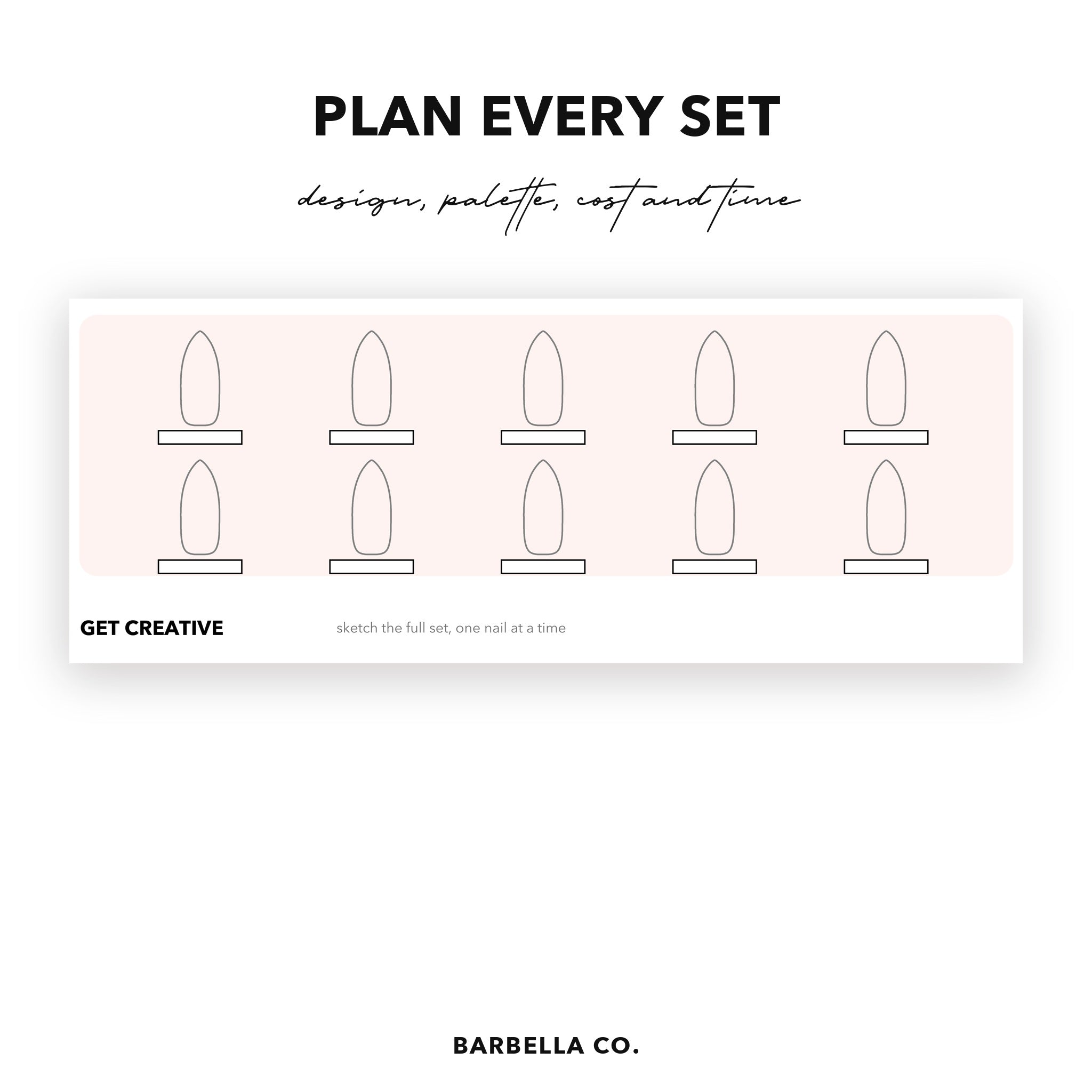 Nail Art Planner Kit Bundle, Instant Download